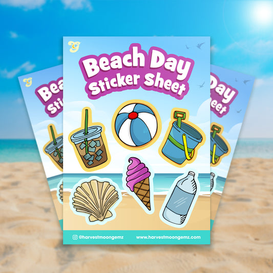 Beach Day Sticker Sheet