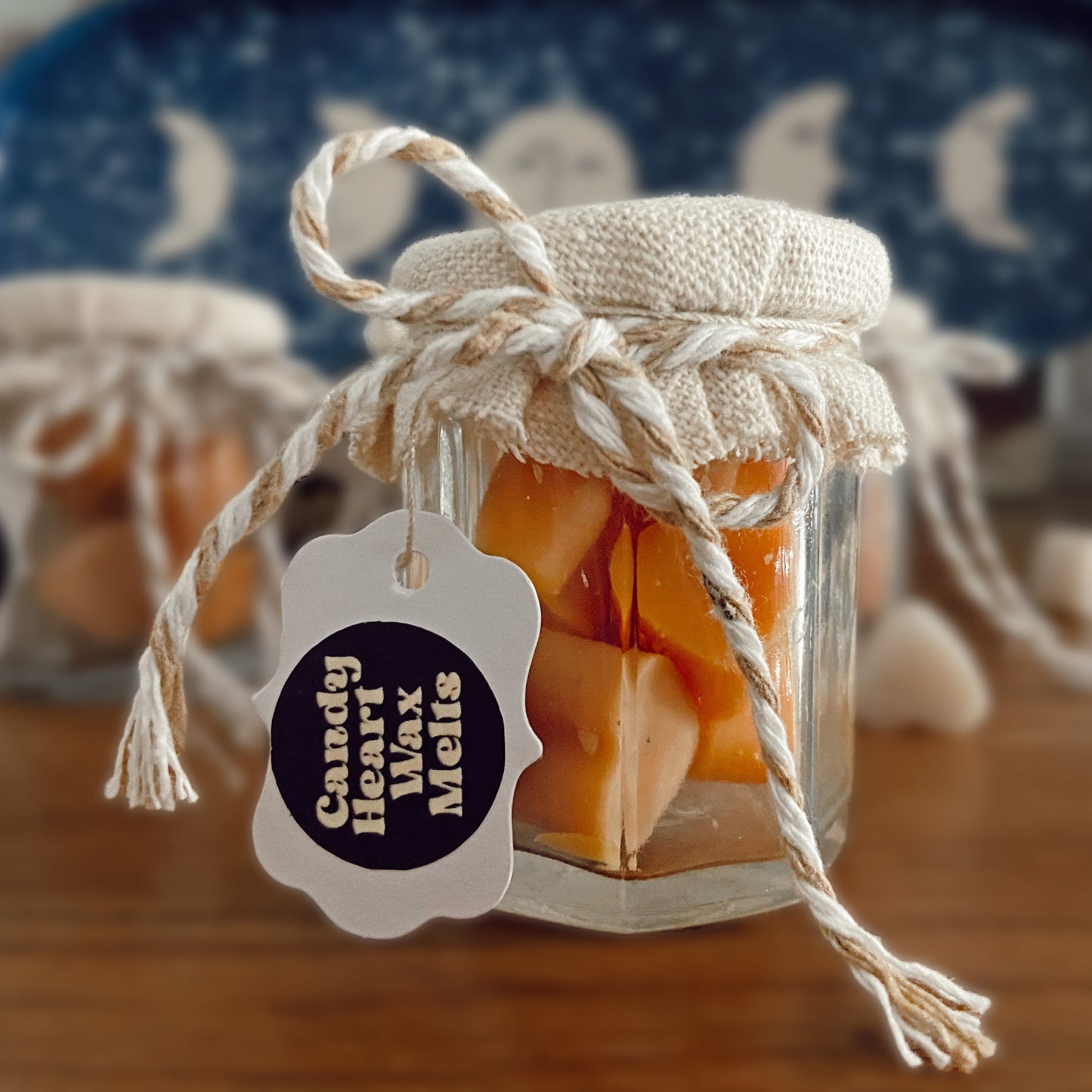 Toasted Marshmallow Candy Heart Jar