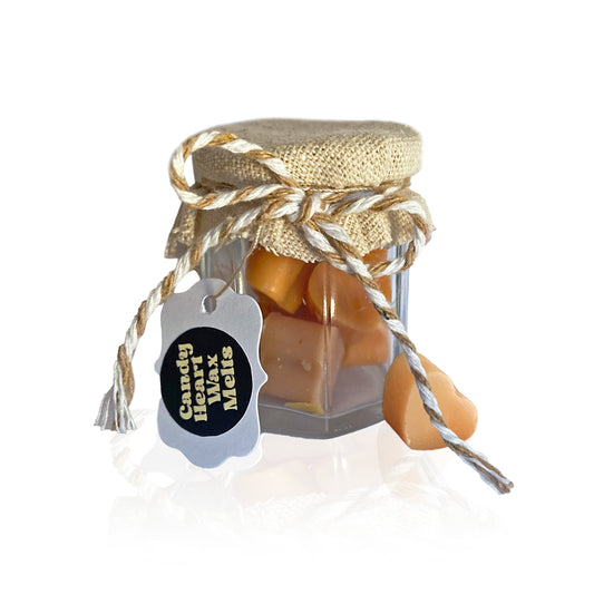 Toasted Marshmallow Candy Heart Jar