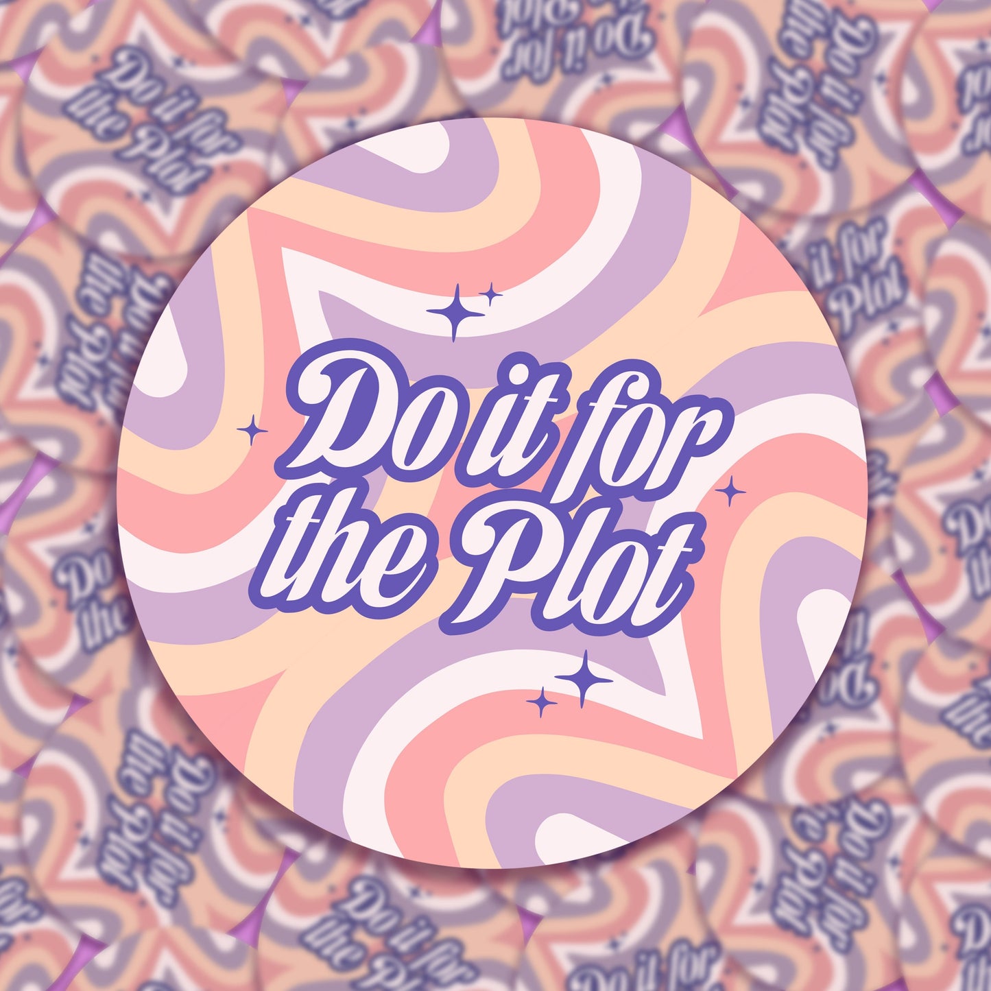 Do It For The Plot Retro Sticker