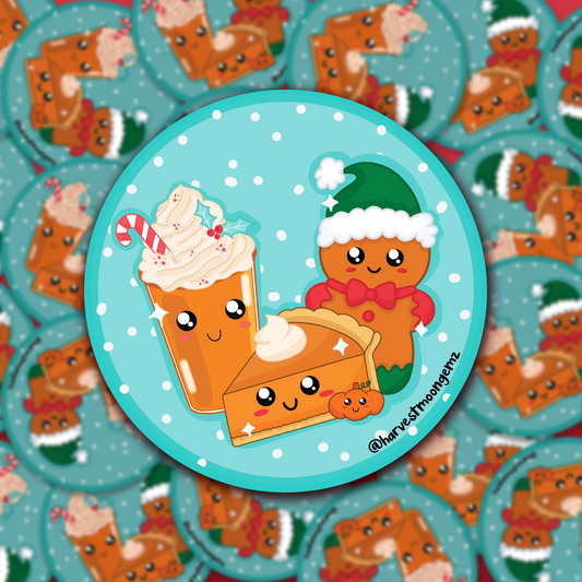 Holiday Friends Sticker