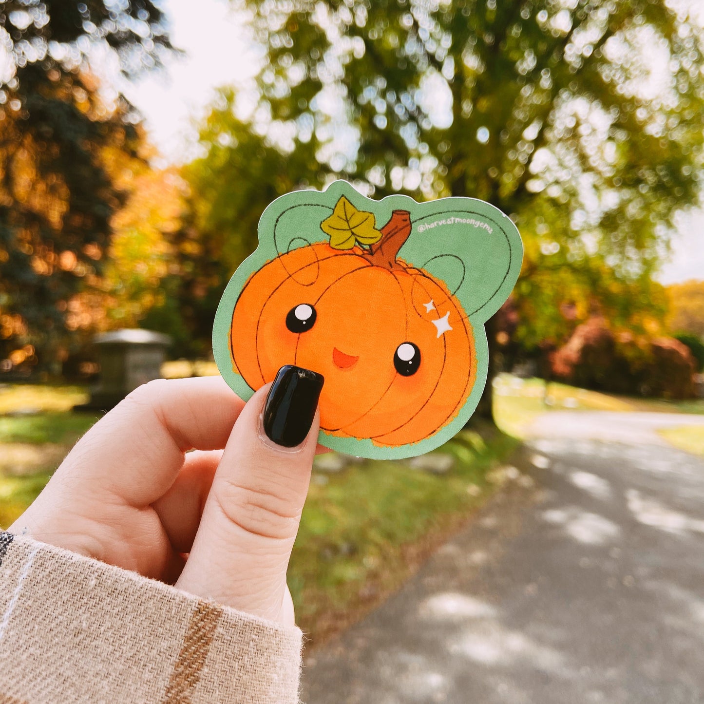 Kawaii Pumpkin Sticker