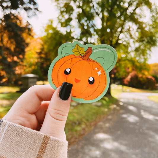Kawaii Pumpkin Sticker