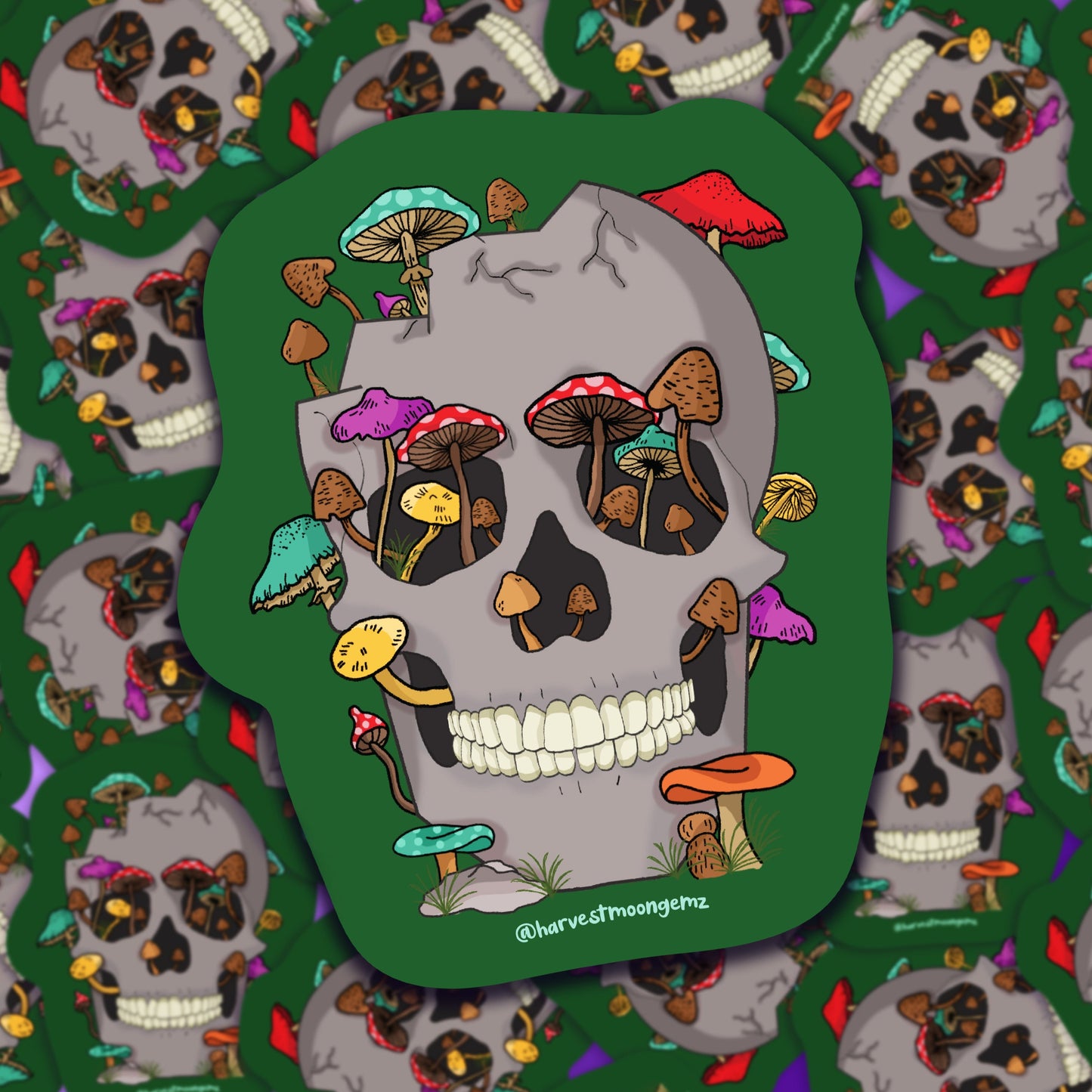 Skull of the Earth Sticker