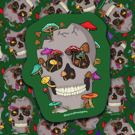 Skull of the Earth Sticker