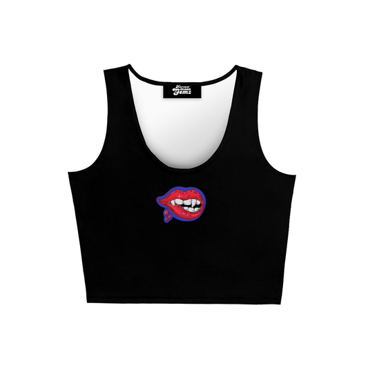 Bite Me Cropped Vampire Tank