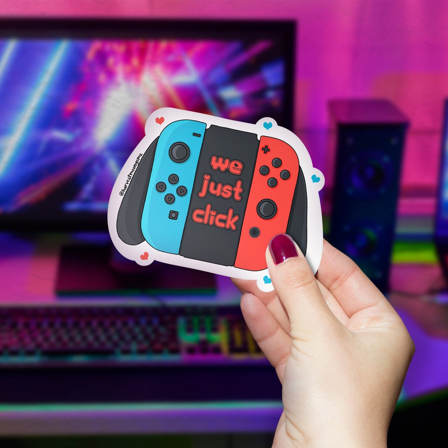 We Just Click V-Day Sticker
