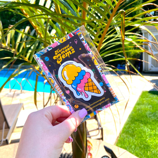 Weird Summer Ice Cream Sticker