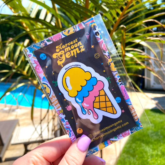 Weird Summer Ice Cream Sticker