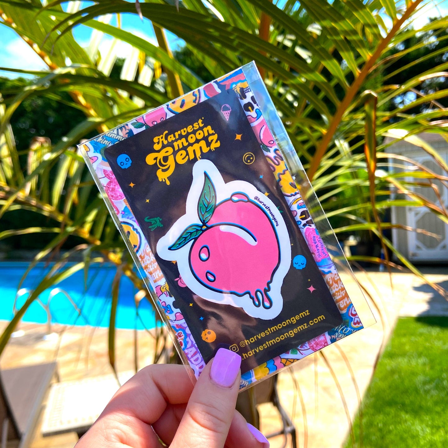 Weird Summer Peach Sticker