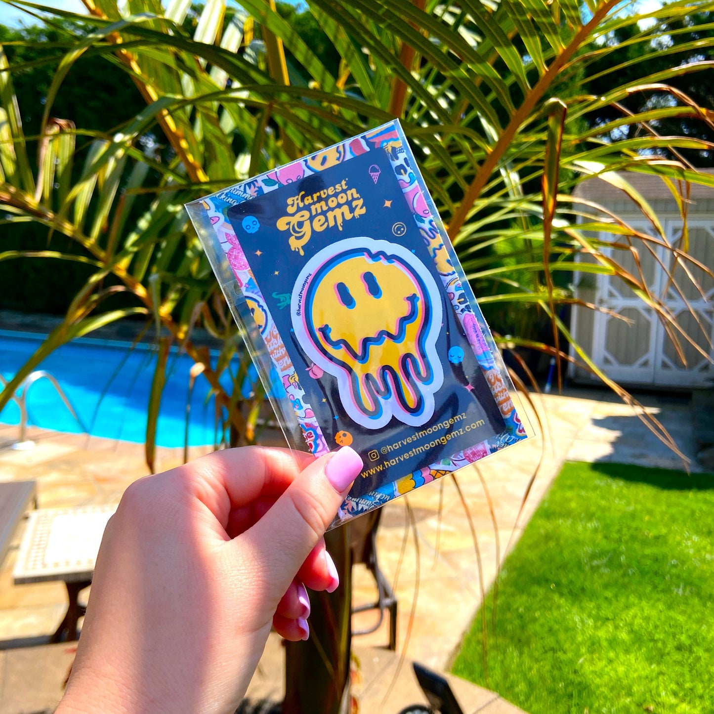 Weird Summer Smiley Sticker