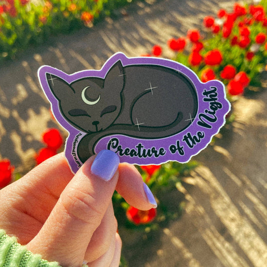 Creature of the Night Sticker Harvest Moon Gemz