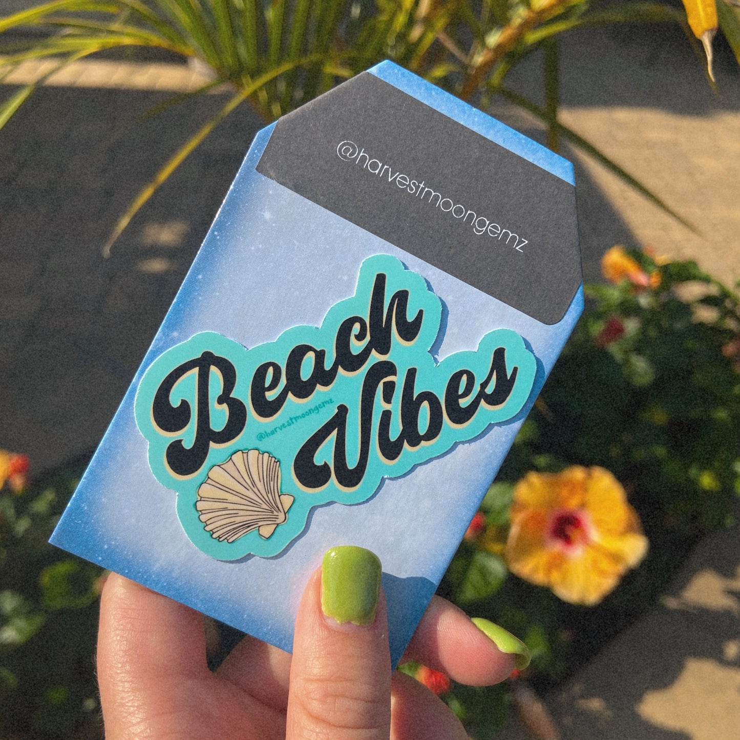 Beach Vibes Sticker Harvest Moon Gemz