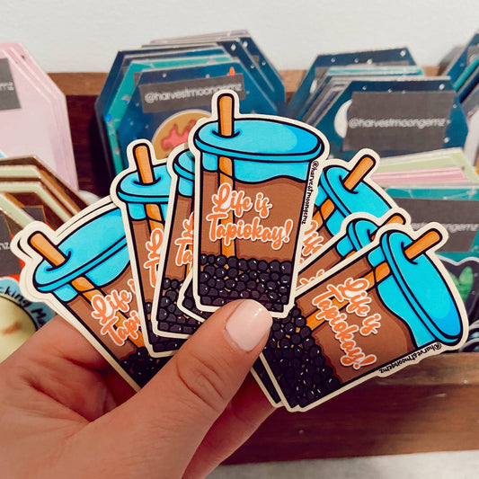 Boba Tea Sticker Harvest Moon Gemz