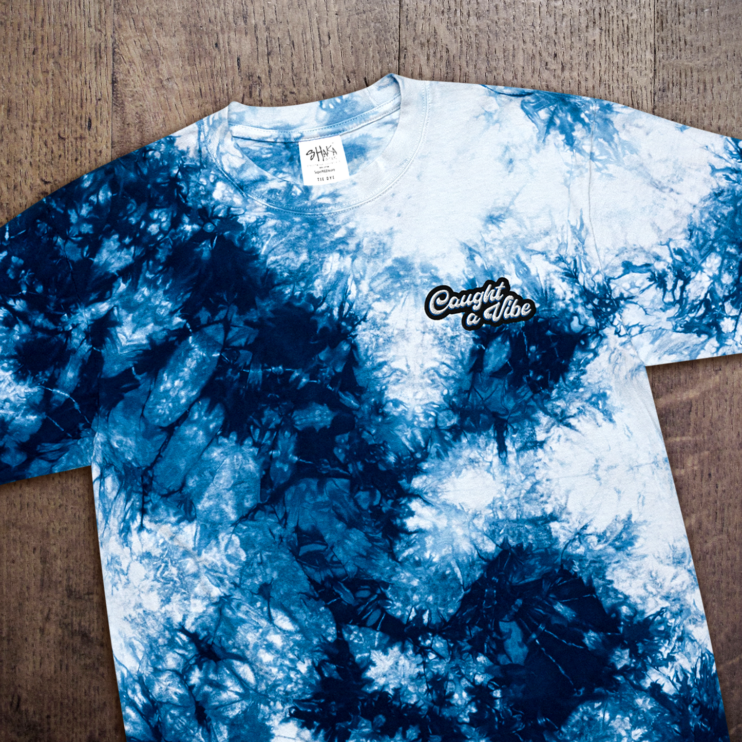 Caught a Vibe Tie-Dye Tee Harvest Moon Gemz