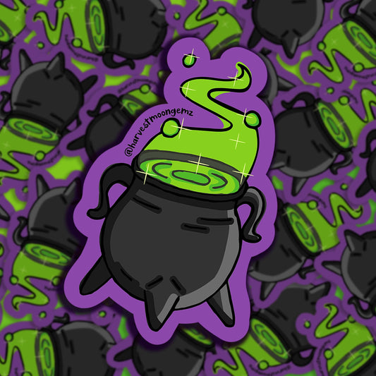 Witch's Cauldron Sticker Harvest Moon Gemz