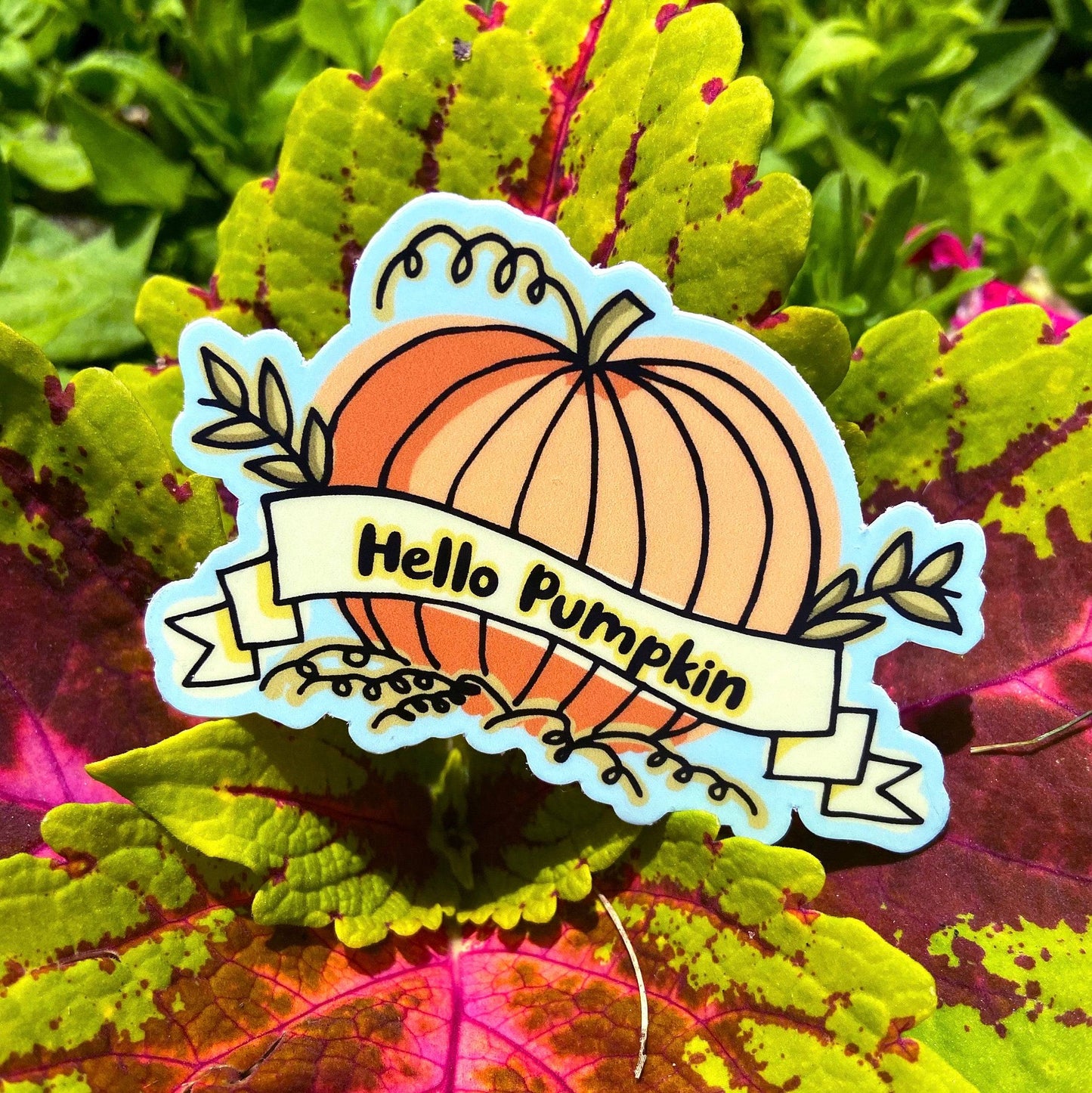 Hello Pumpkin Sticker Harvest Moon Gemz