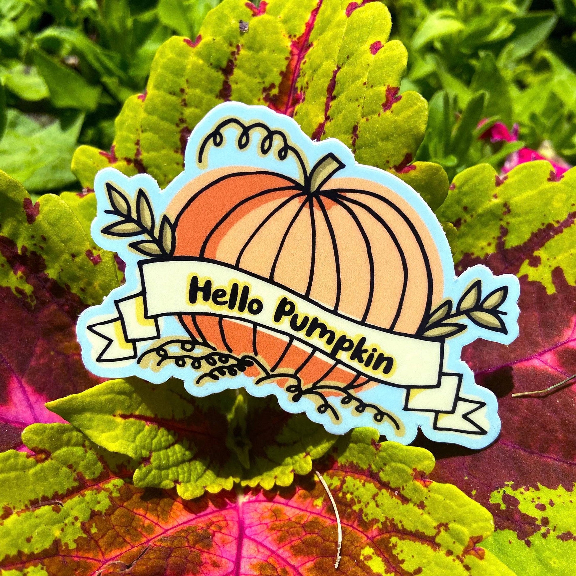 Hello Pumpkin Sticker Harvest Moon Gemz