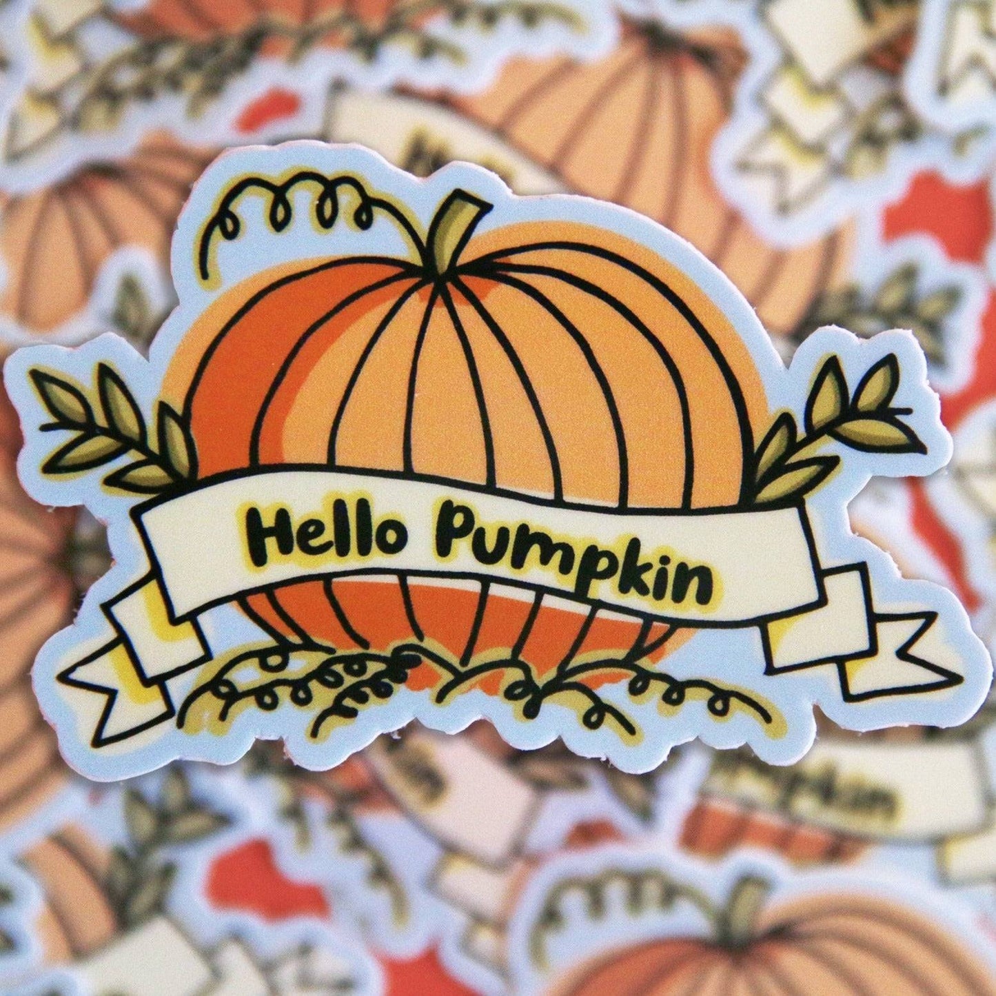 Hello Pumpkin Sticker Harvest Moon Gemz