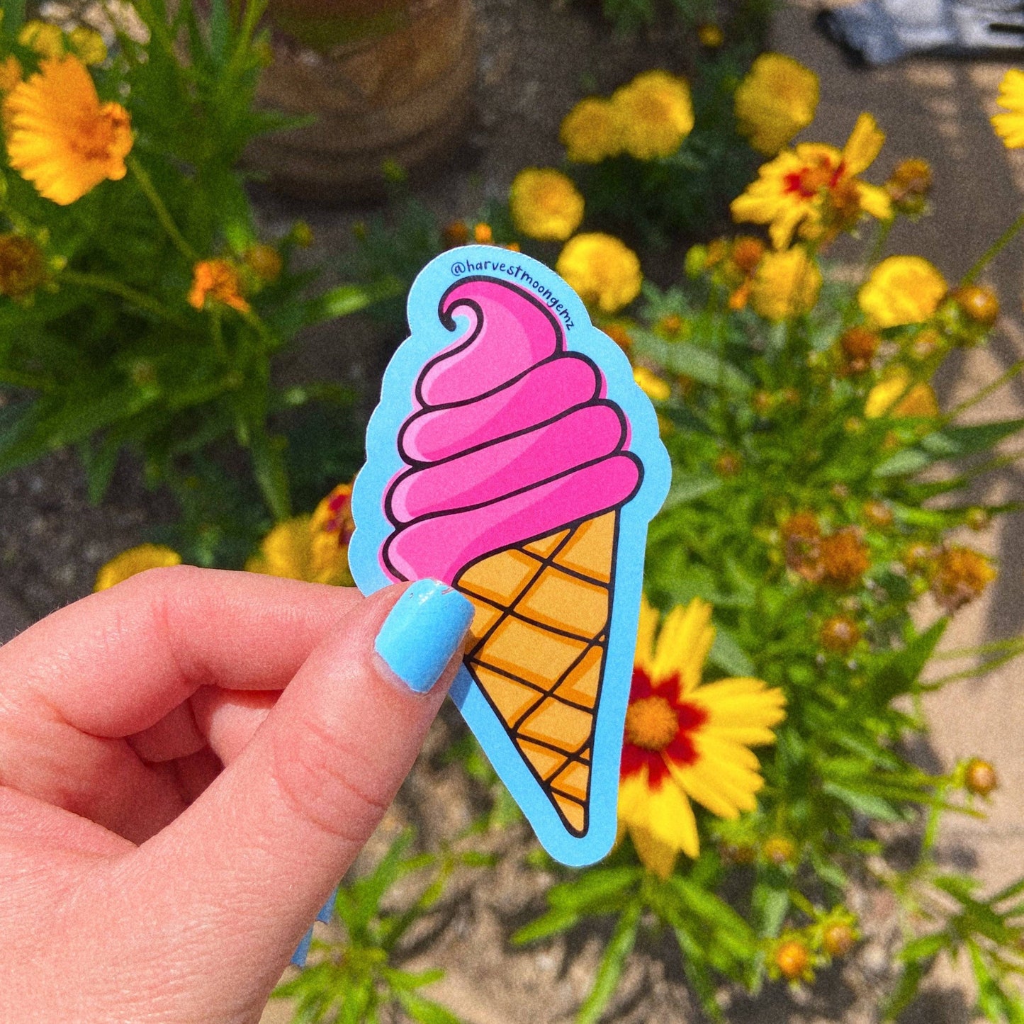 Strawberry Ice Cream Sticker Harvest Moon Gemz