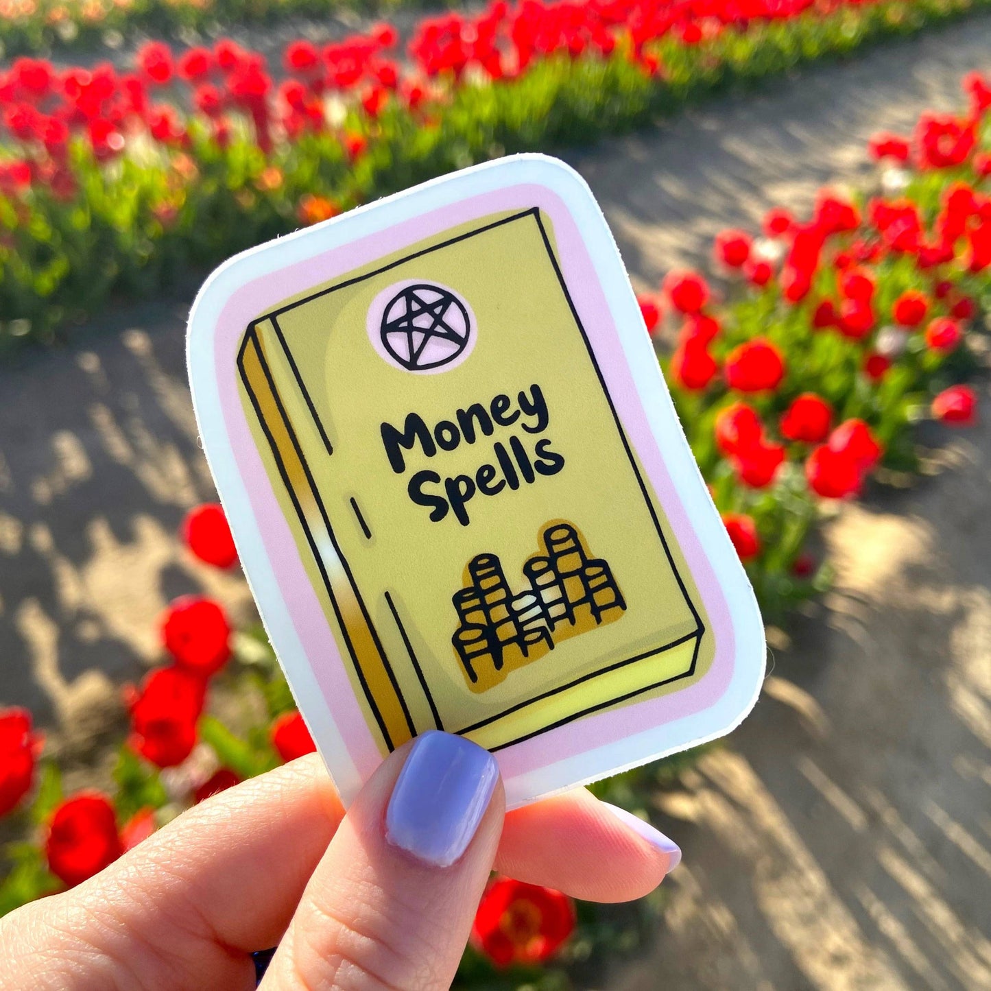 Money Spells Sticker Harvest Moon Gemz