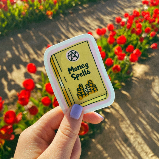 Money Spells Sticker Harvest Moon Gemz