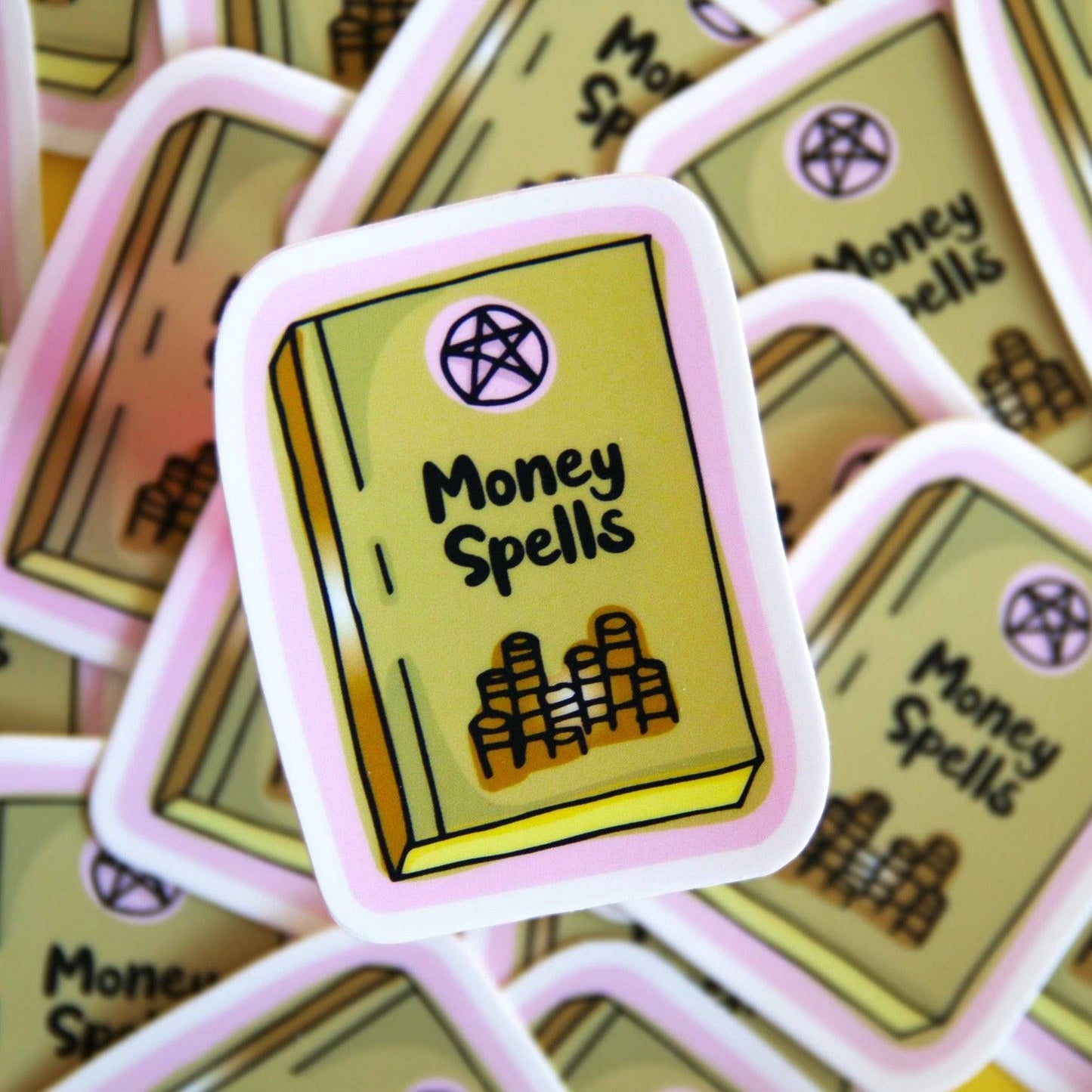 Money Spells Sticker Harvest Moon Gemz