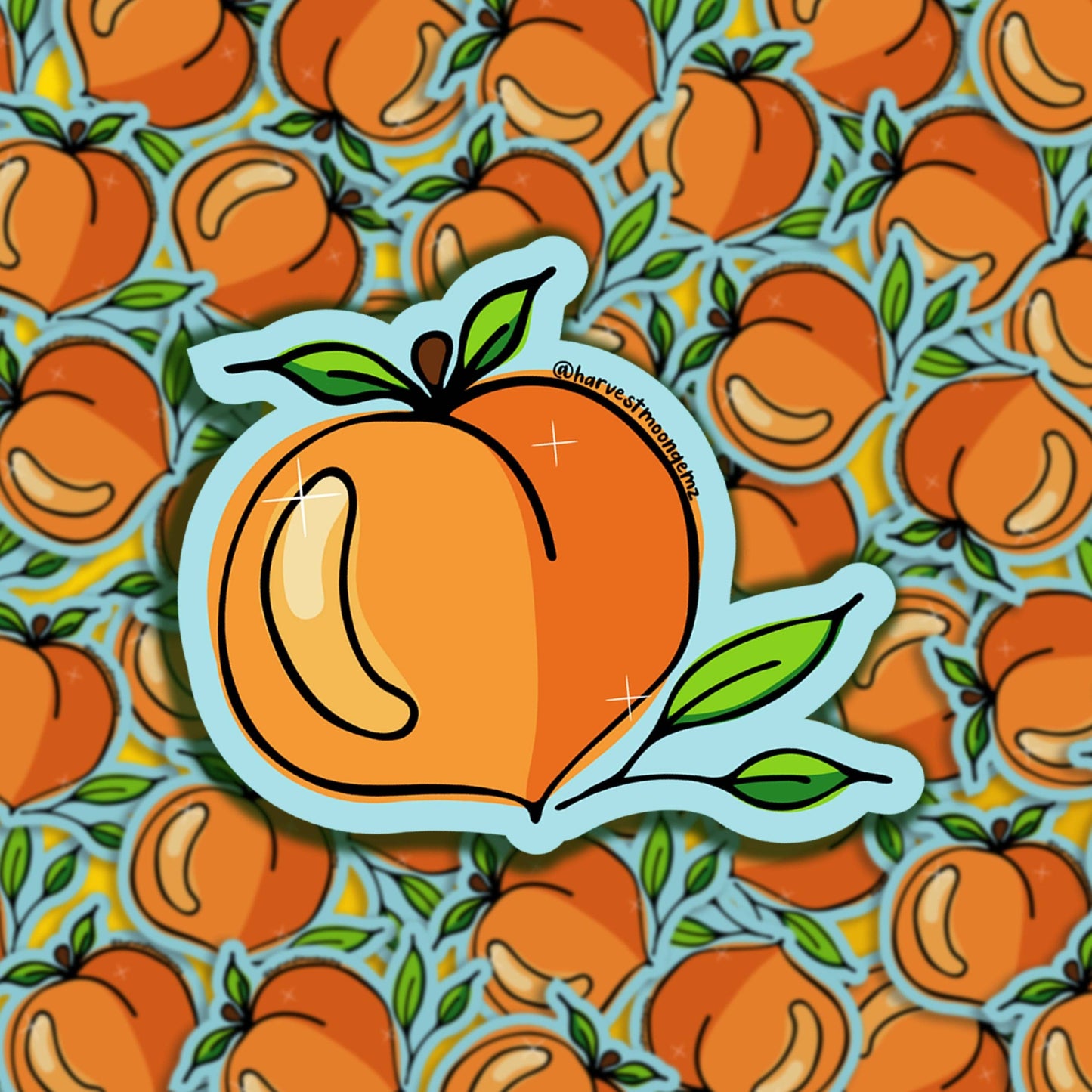 Peach Sticker Harvest Moon Gemz