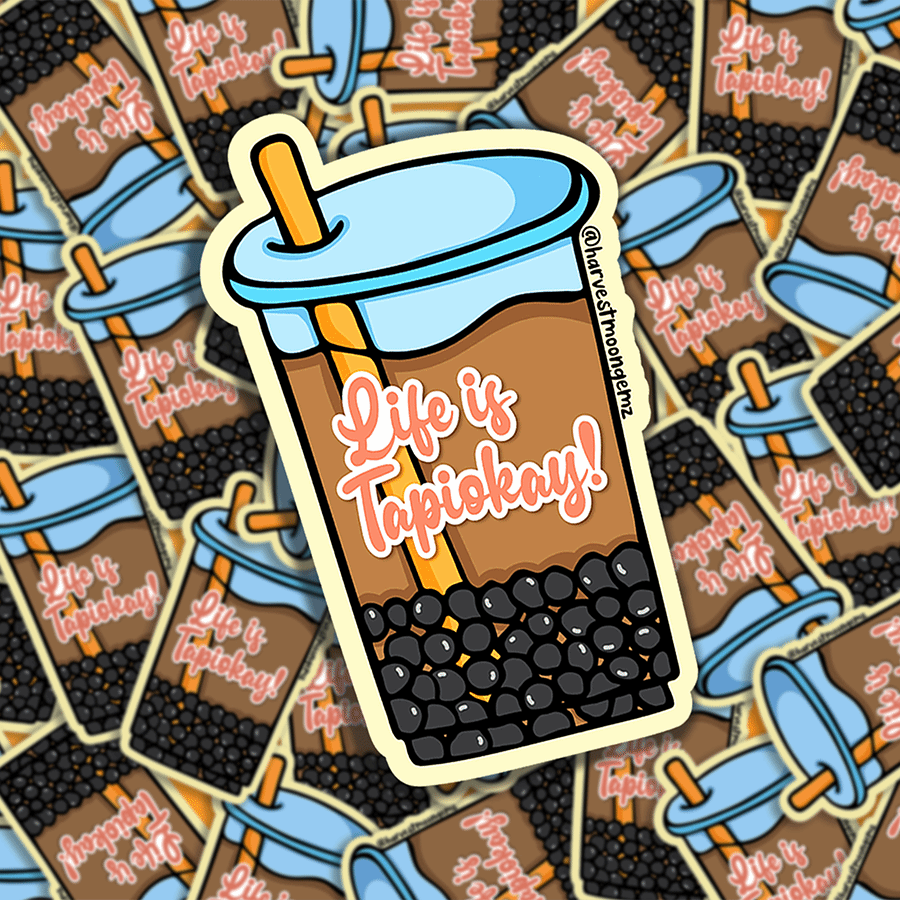 Boba Tea Sticker Harvest Moon Gemz
