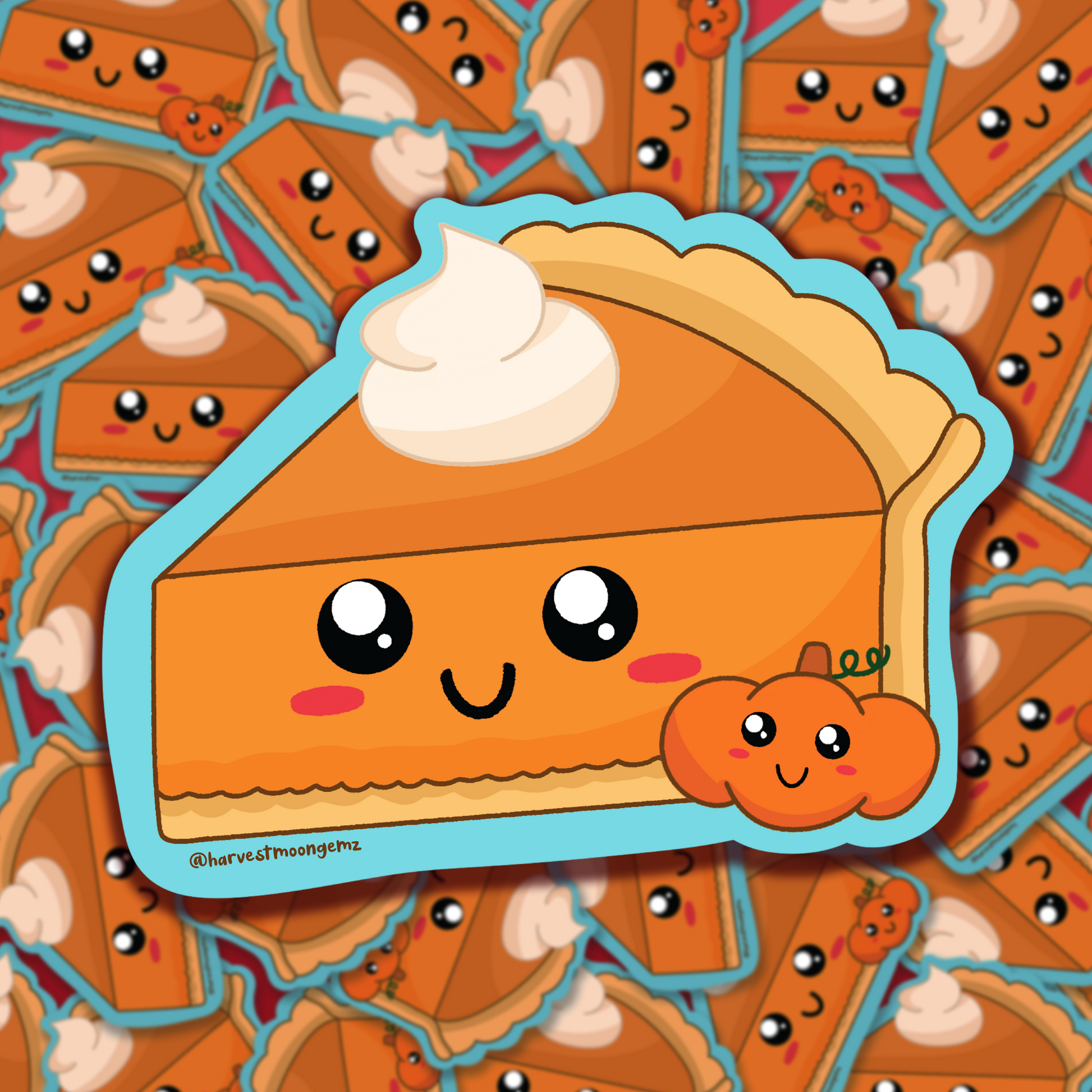 Pumpkin Pie Sticker Harvest Moon Gemz