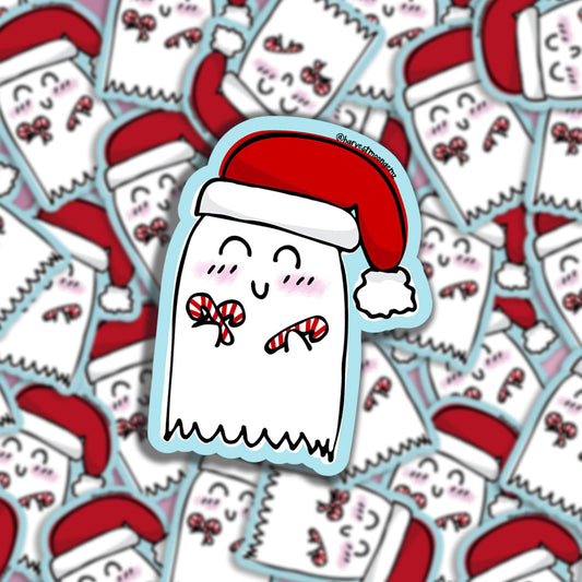Santa Hat Ghost Sticker Harvest Moon Gemz