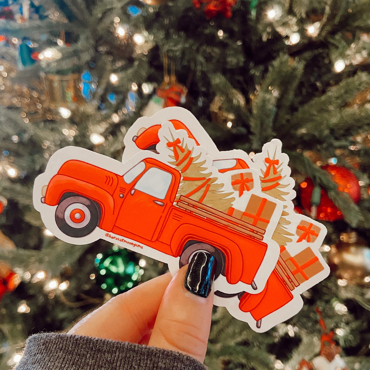 Vintage Christmas Truck Harvest Moon Gemz