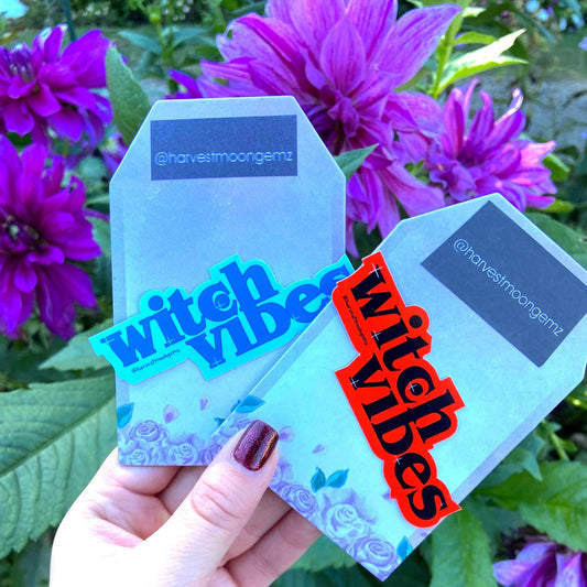 Witch Vibes Stickers Harvest Moon Gemz