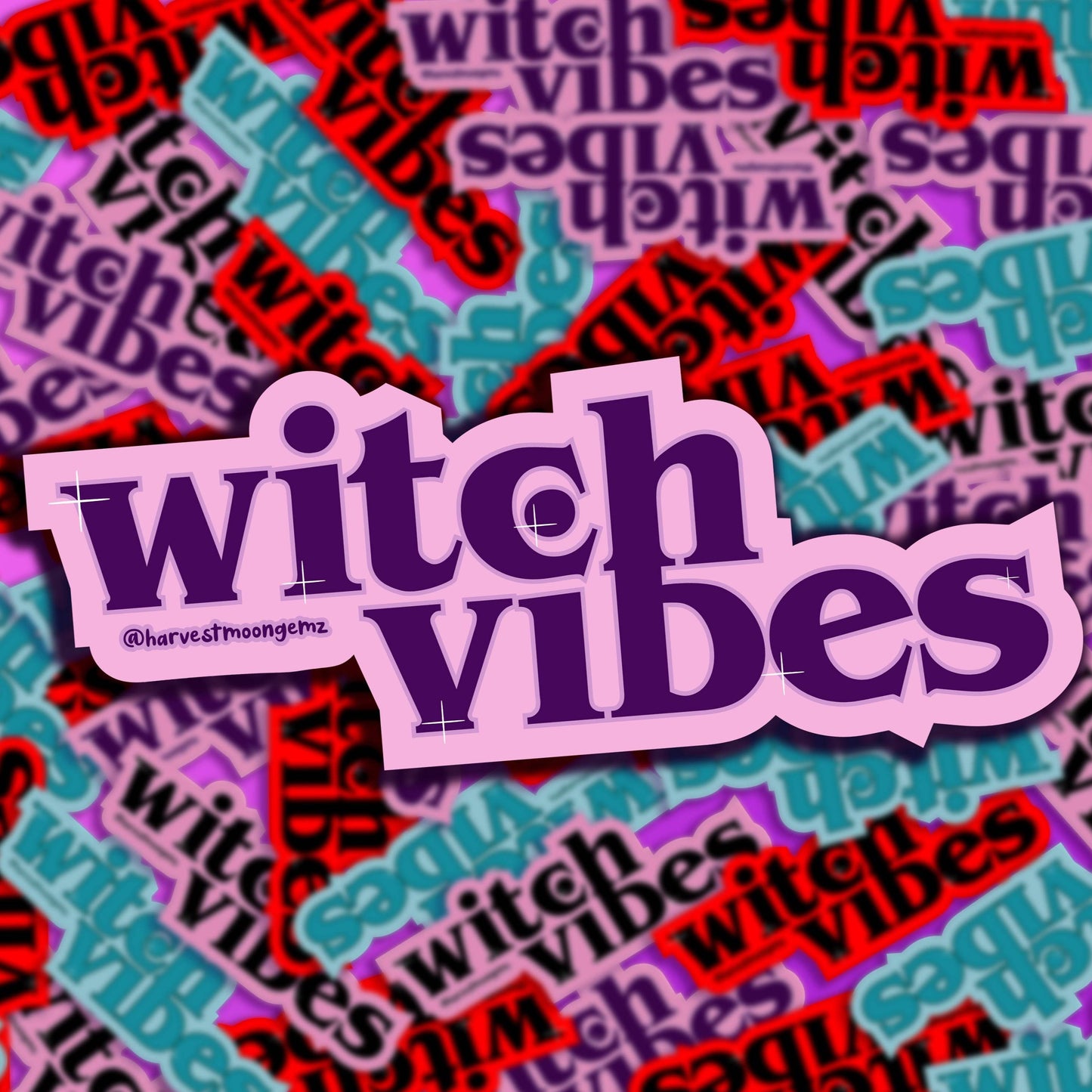 Witch Vibes Stickers Harvest Moon Gemz