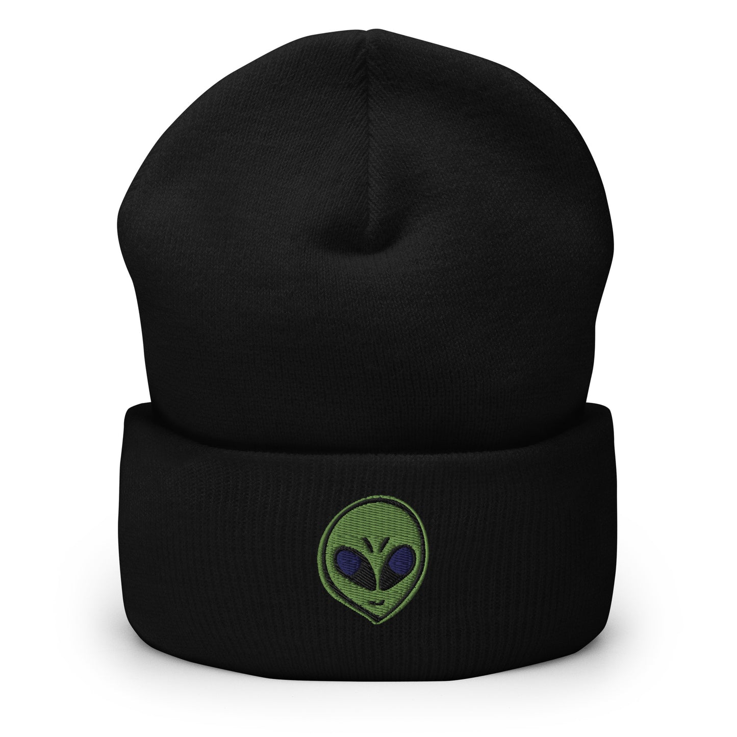 Alien Head Cuffed Beanie Harvest Moon Gemz