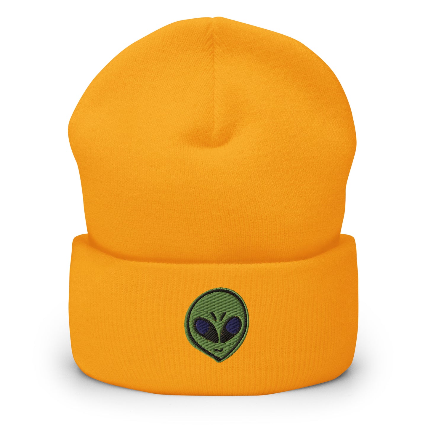 Alien Head Cuffed Beanie Harvest Moon Gemz