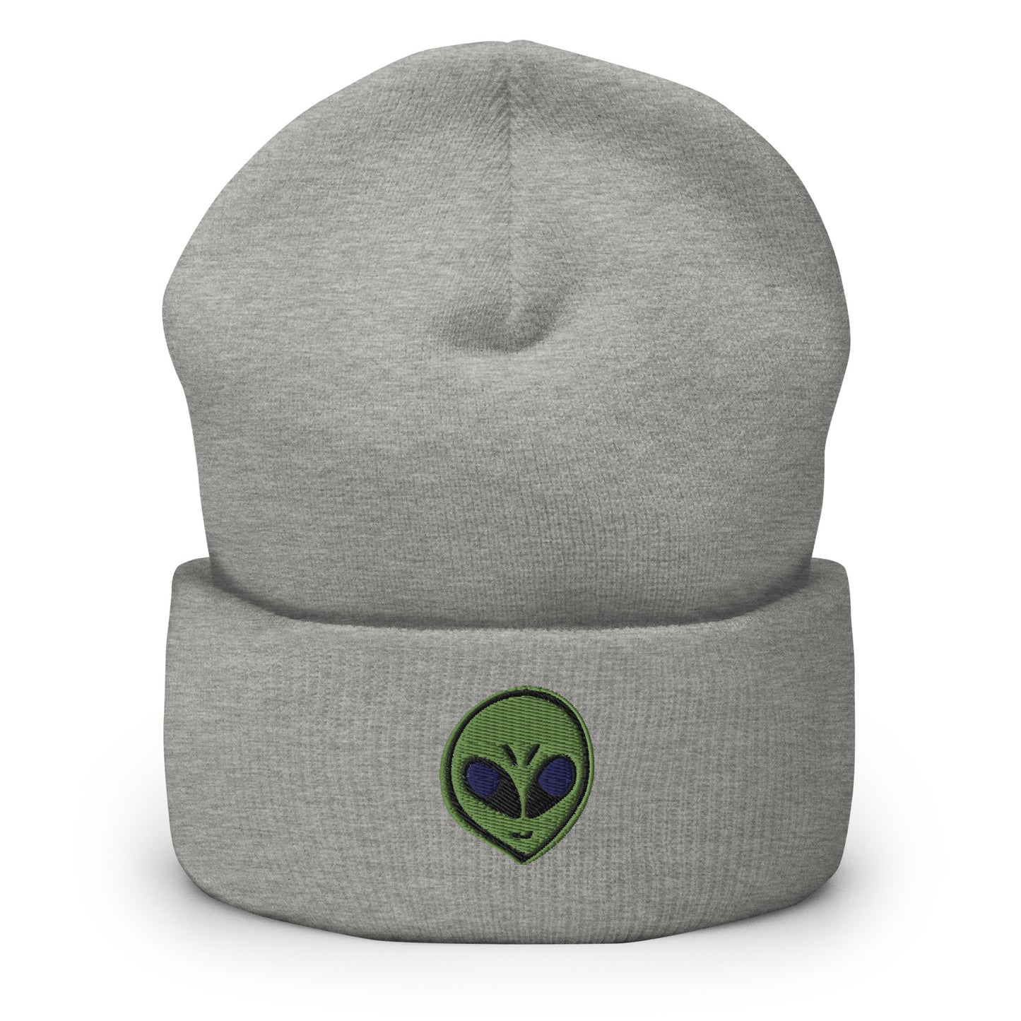 Alien Head Cuffed Beanie Harvest Moon Gemz