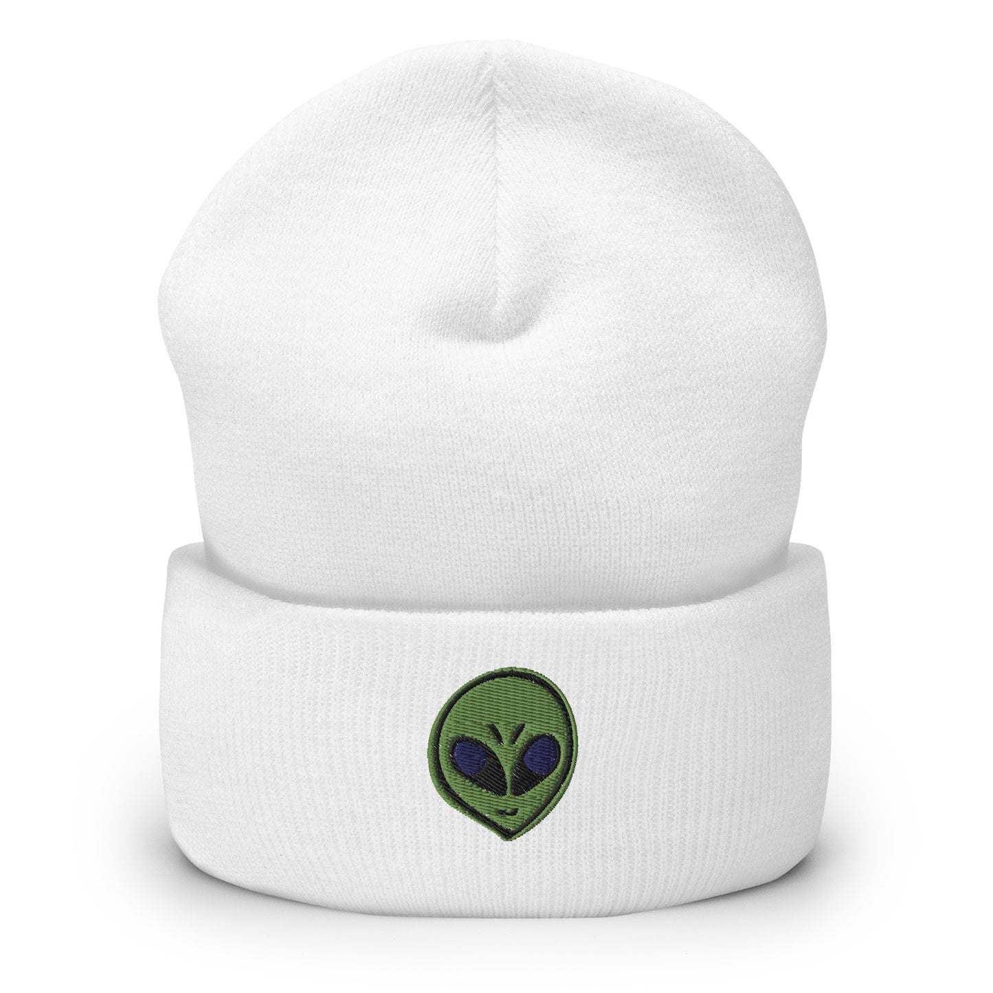 Alien Head Cuffed Beanie Harvest Moon Gemz