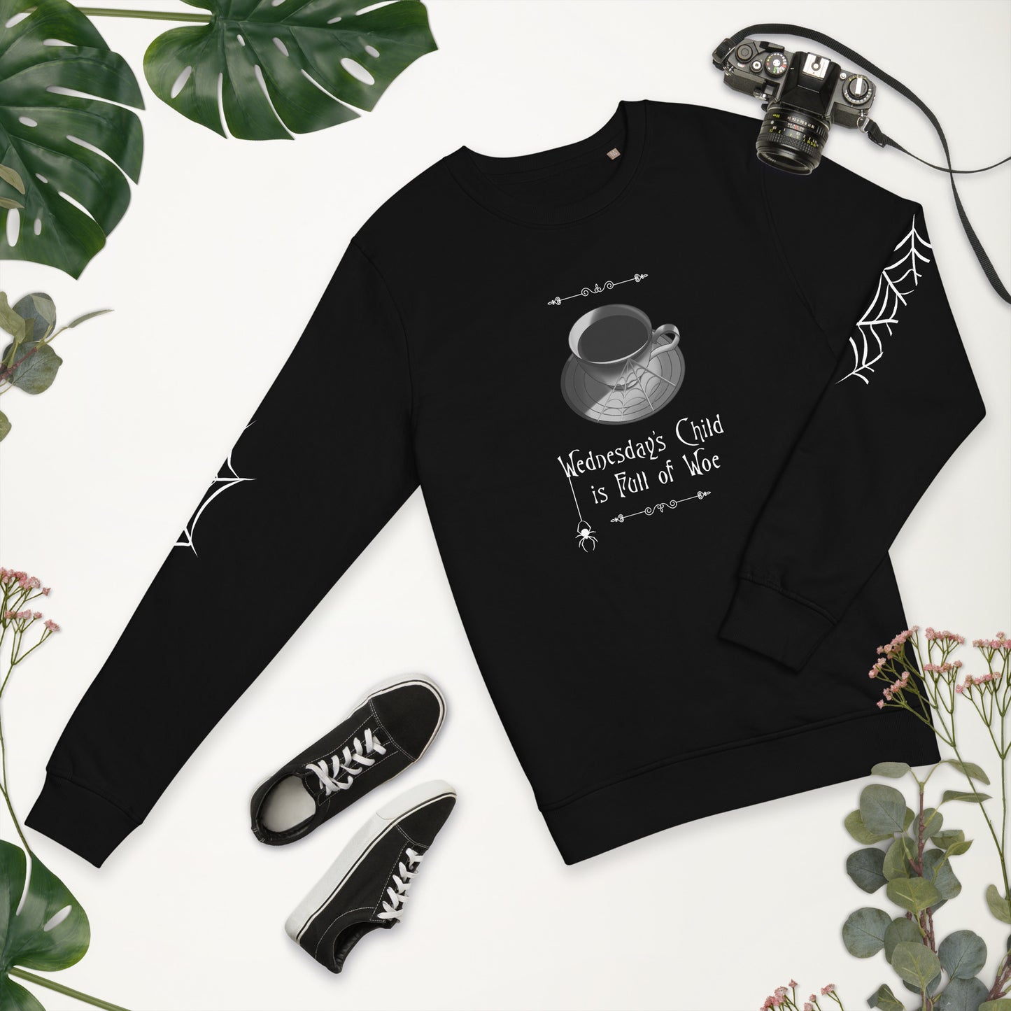 Morticia's Teacup Sweatshirt Harvest Moon Gemz