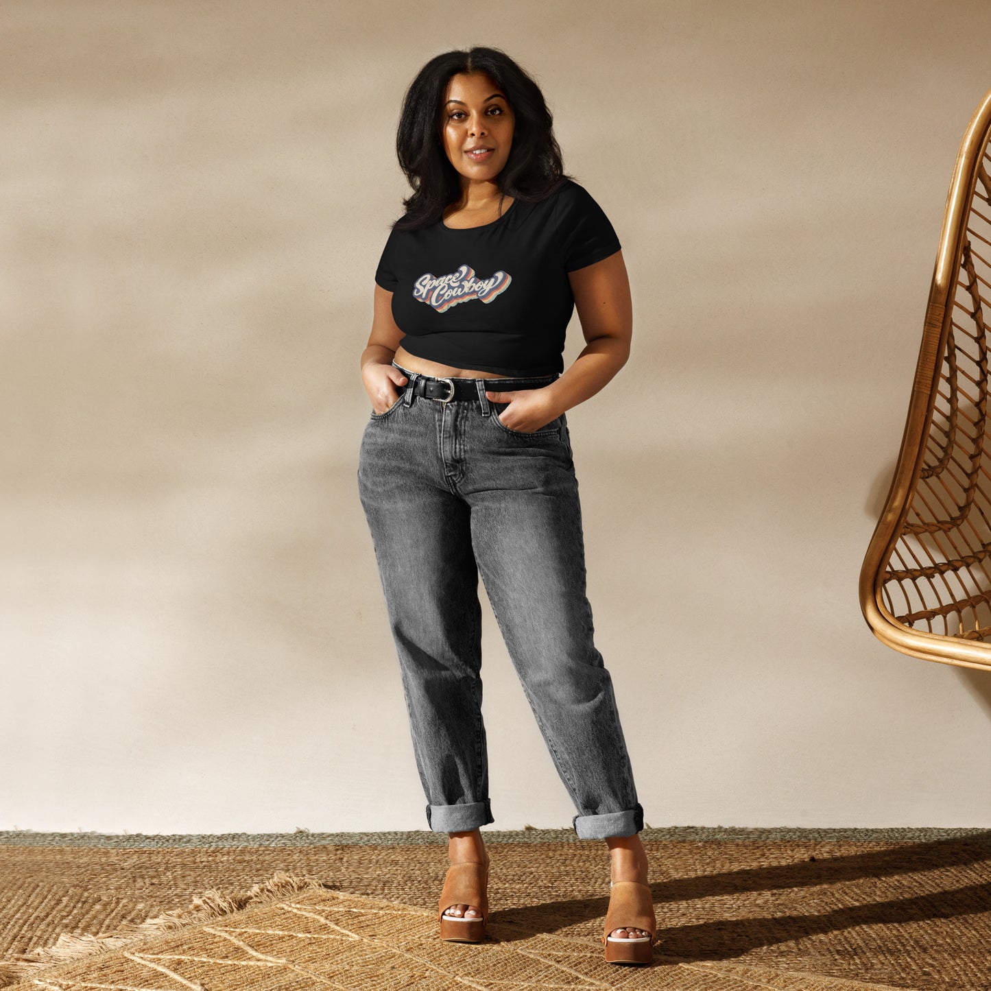 Women’s Crop Tee Harvest Moon Gemz