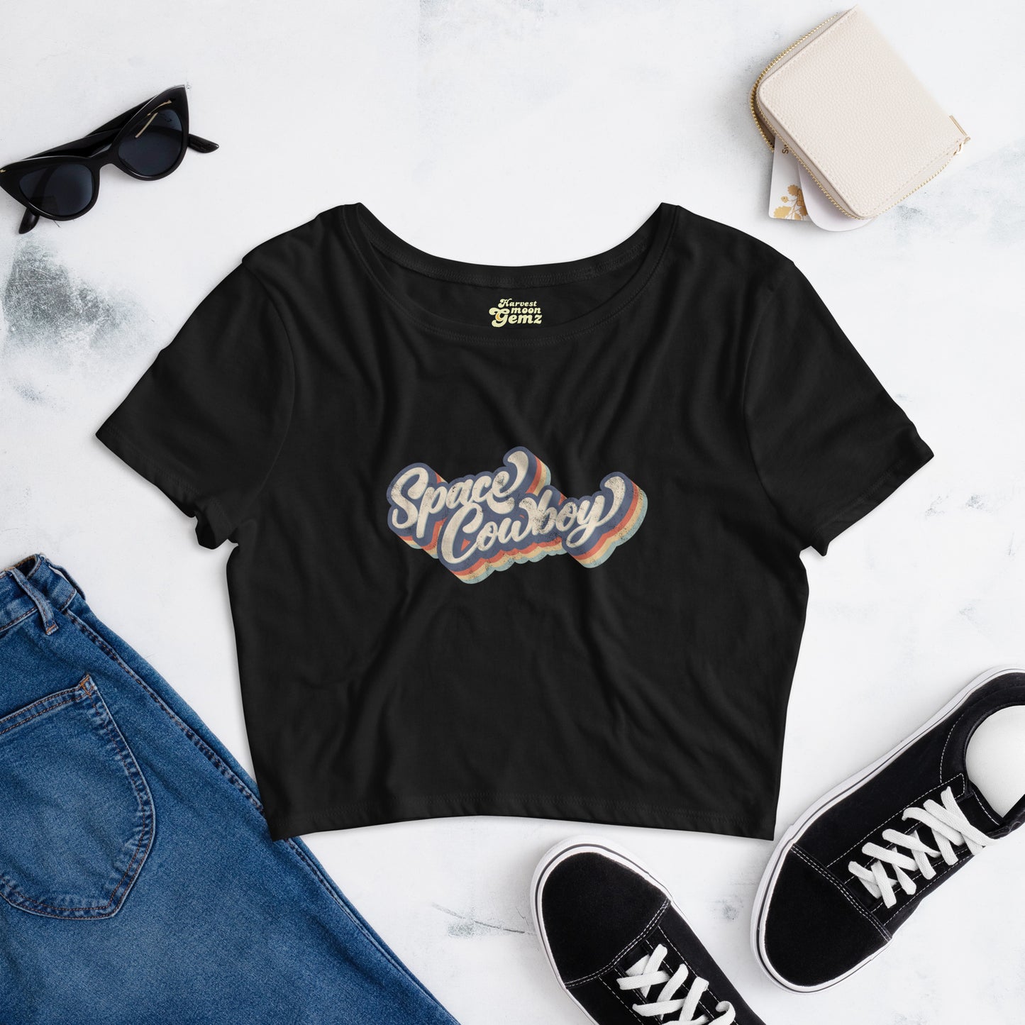 Women’s Crop Tee Harvest Moon Gemz