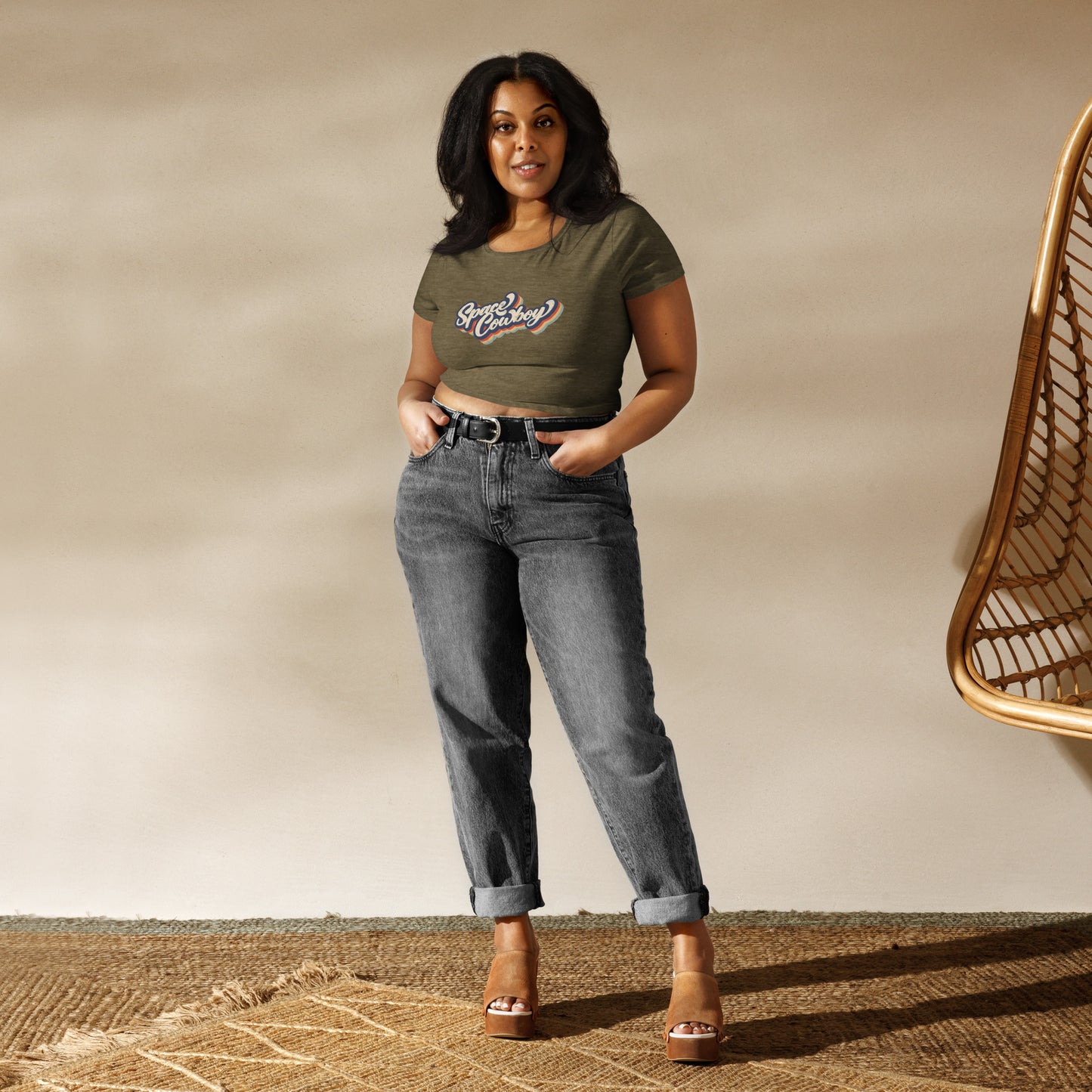 Women’s Crop Tee Harvest Moon Gemz
