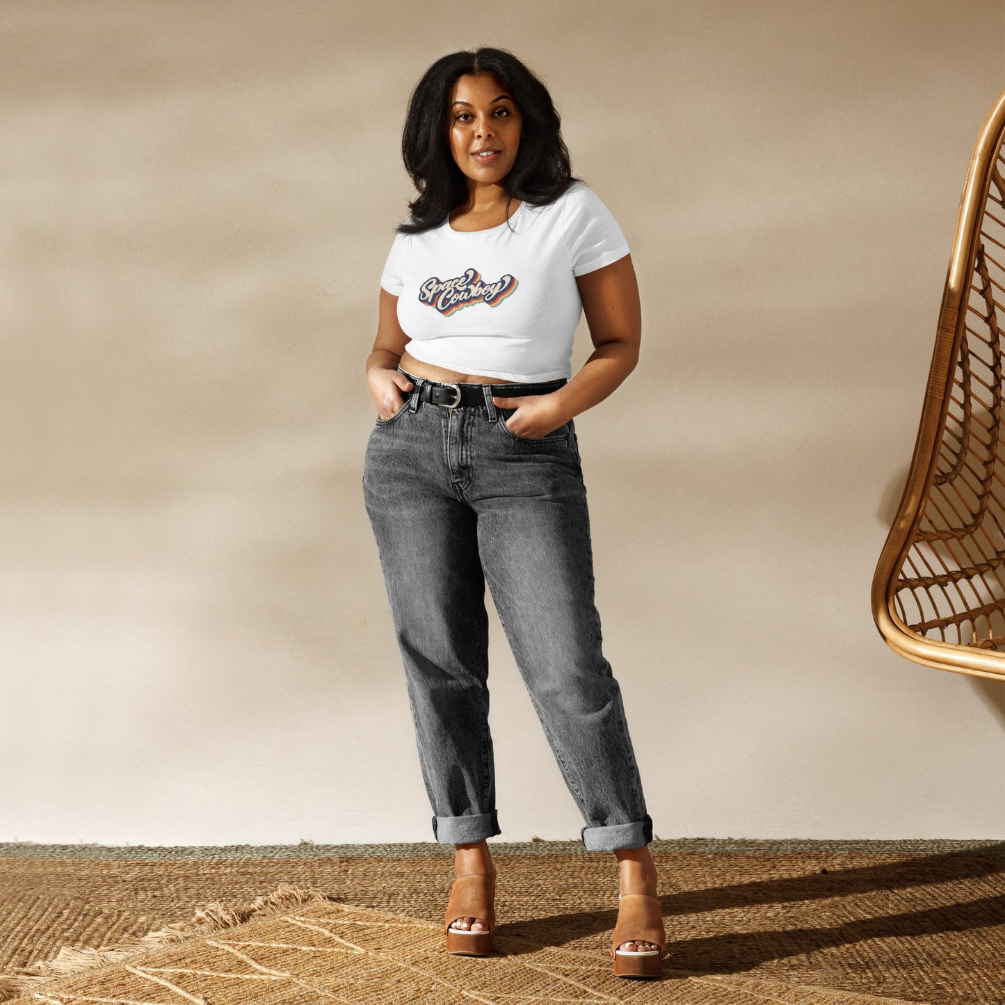Women’s Crop Tee Harvest Moon Gemz