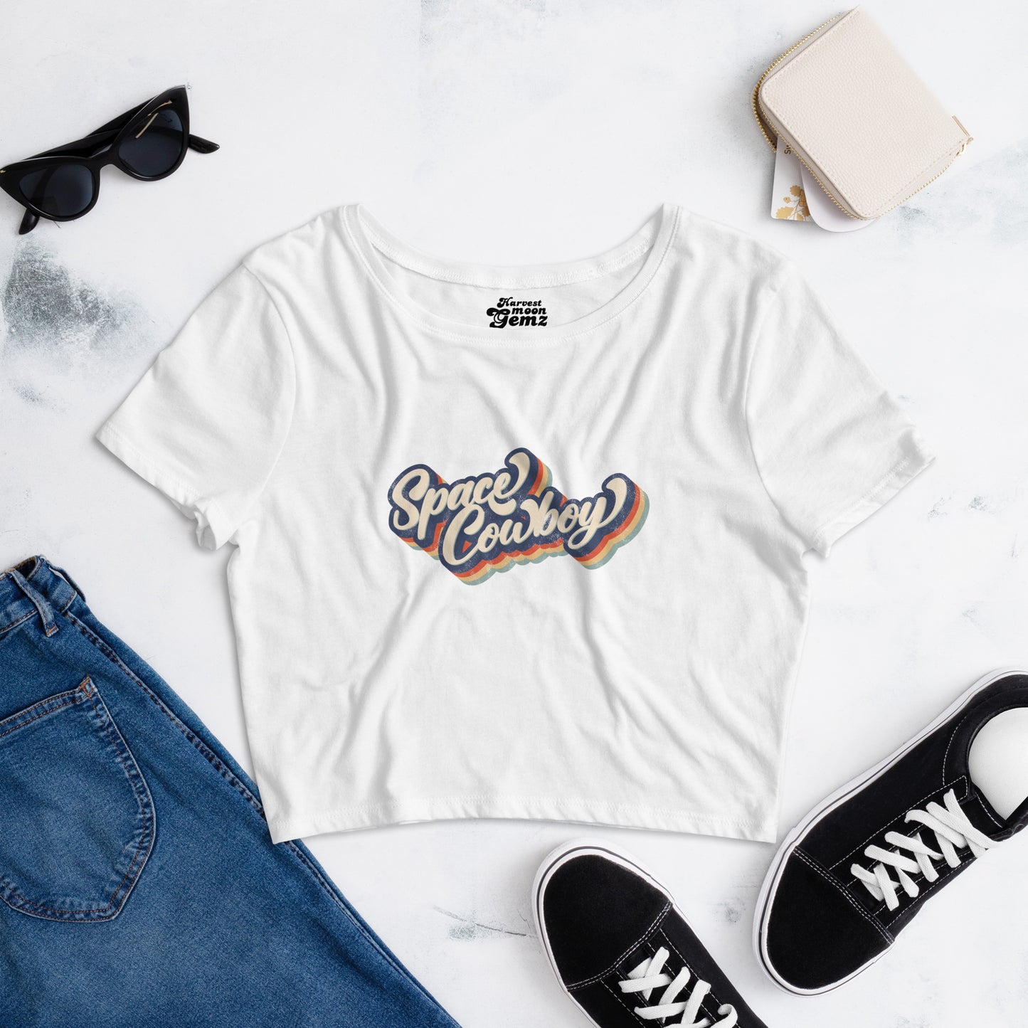 Women’s Crop Tee Harvest Moon Gemz