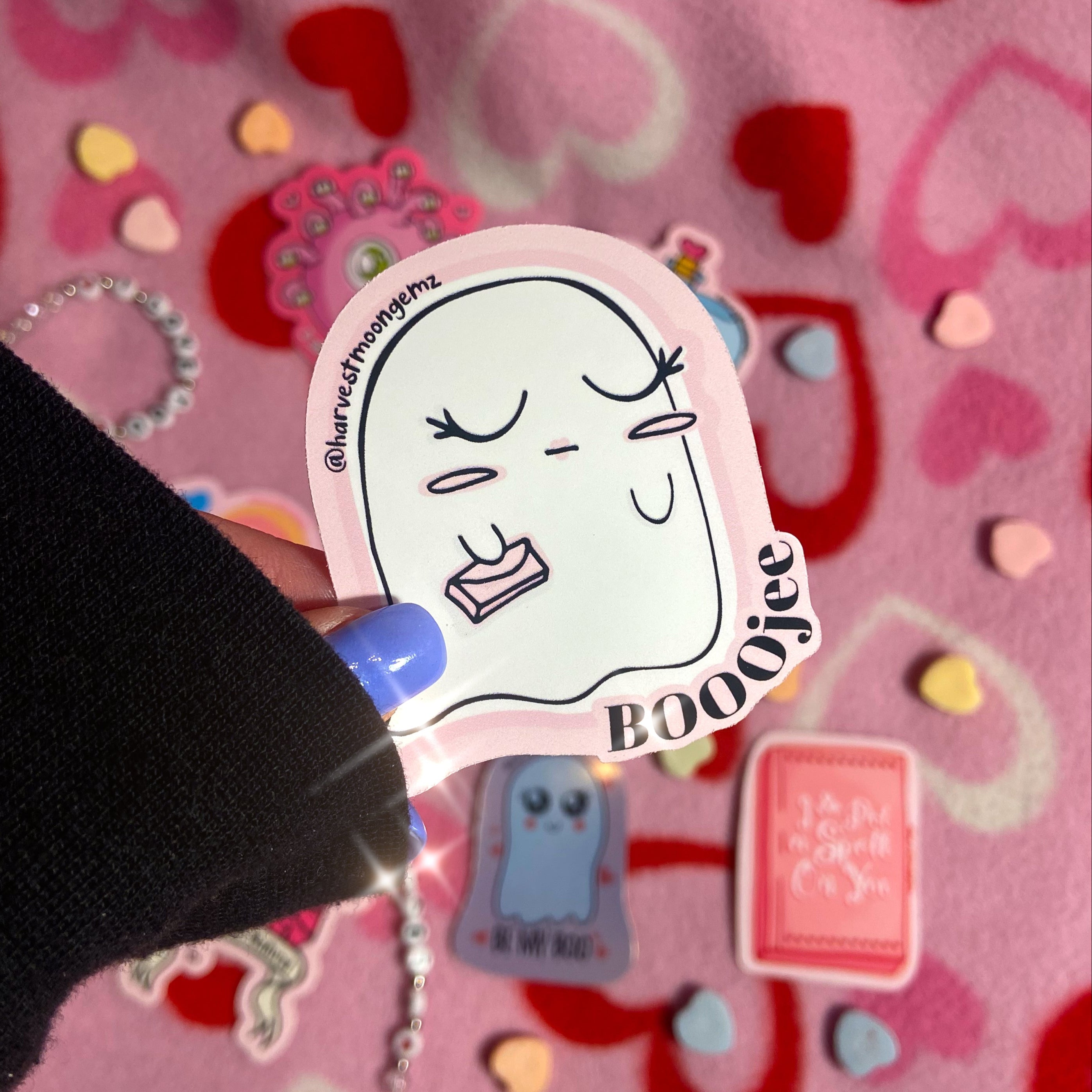 BOOOjee Ghost Sticker – Harvest Moon Gemz