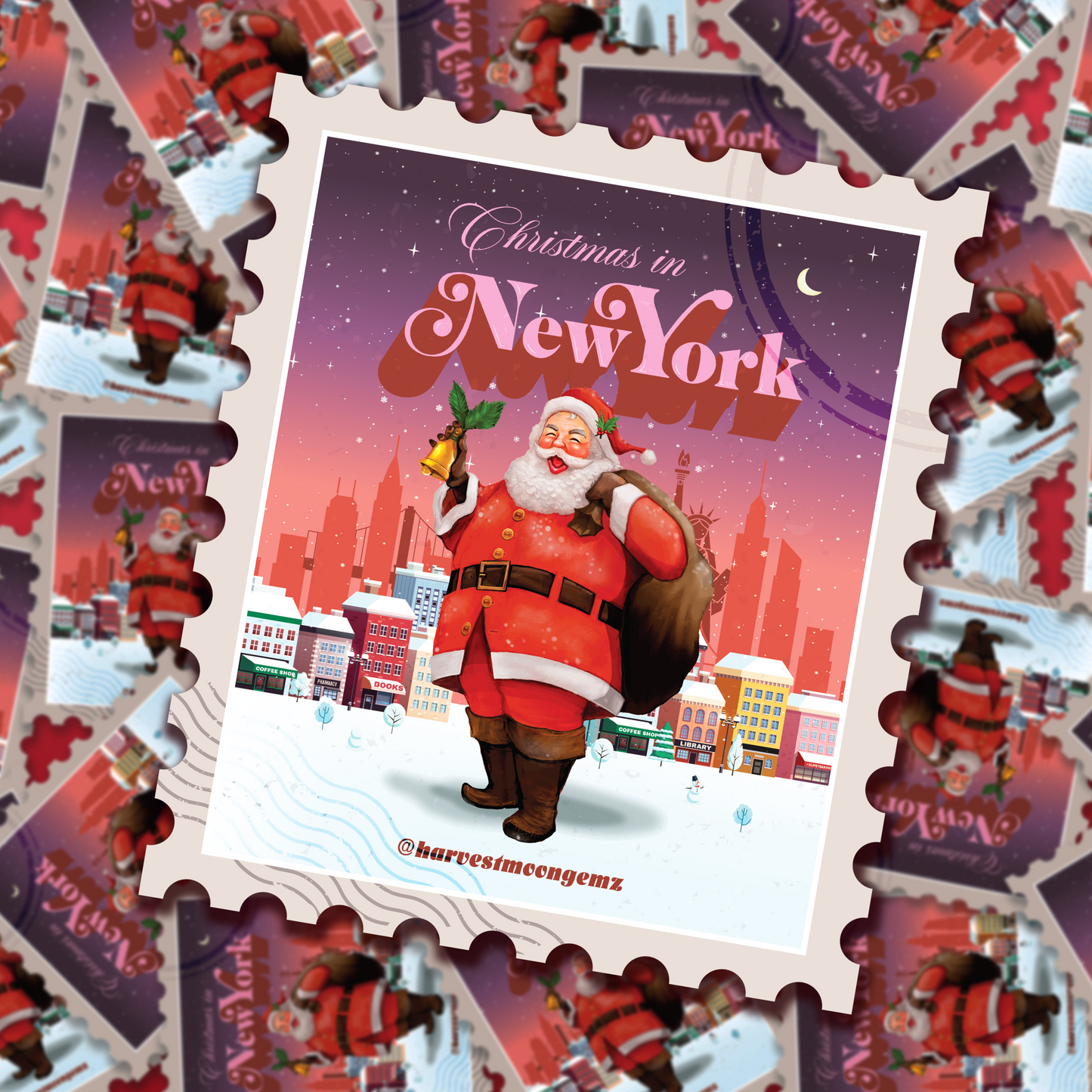 Christmas in NYC Sticker