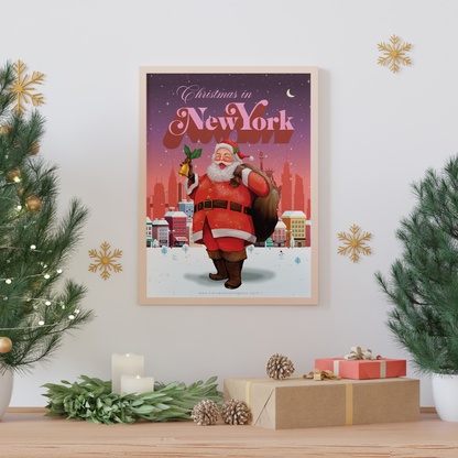 Christmas in NYC Poster