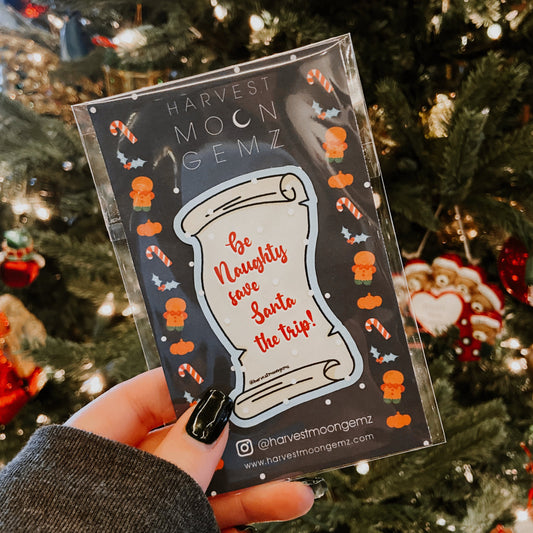 Naughty List Sticker