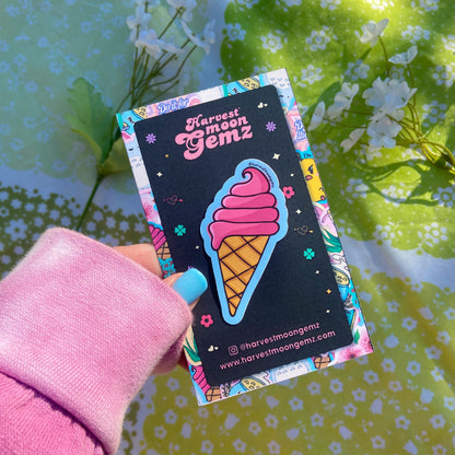 Strawberry Ice Cream Sticker
