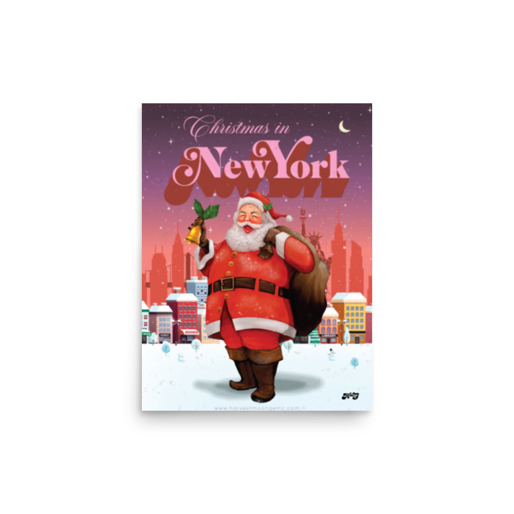 Christmas in NYC Poster